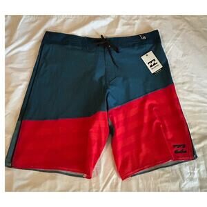 NWT BILLABONG Men's SLICE A FRAME X Board Shorts - Petrol - Size 38